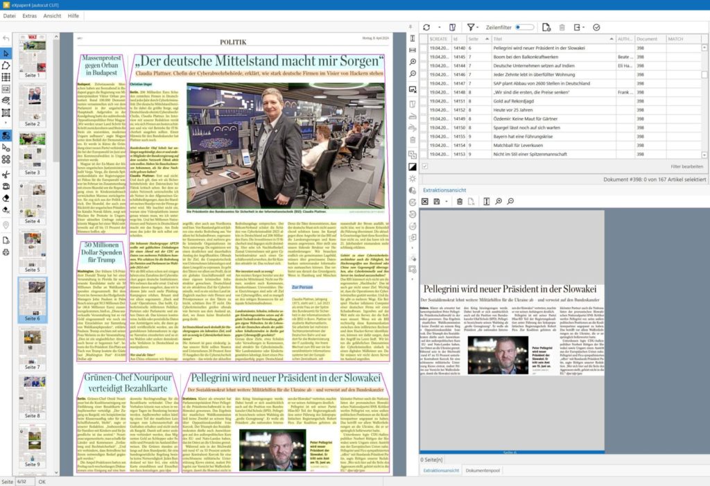 Clipping - mit Software Artikel aus ePaper ausschneiden